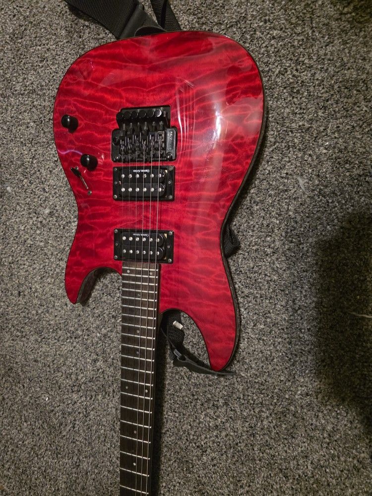 Red Floyd Rose Guitar