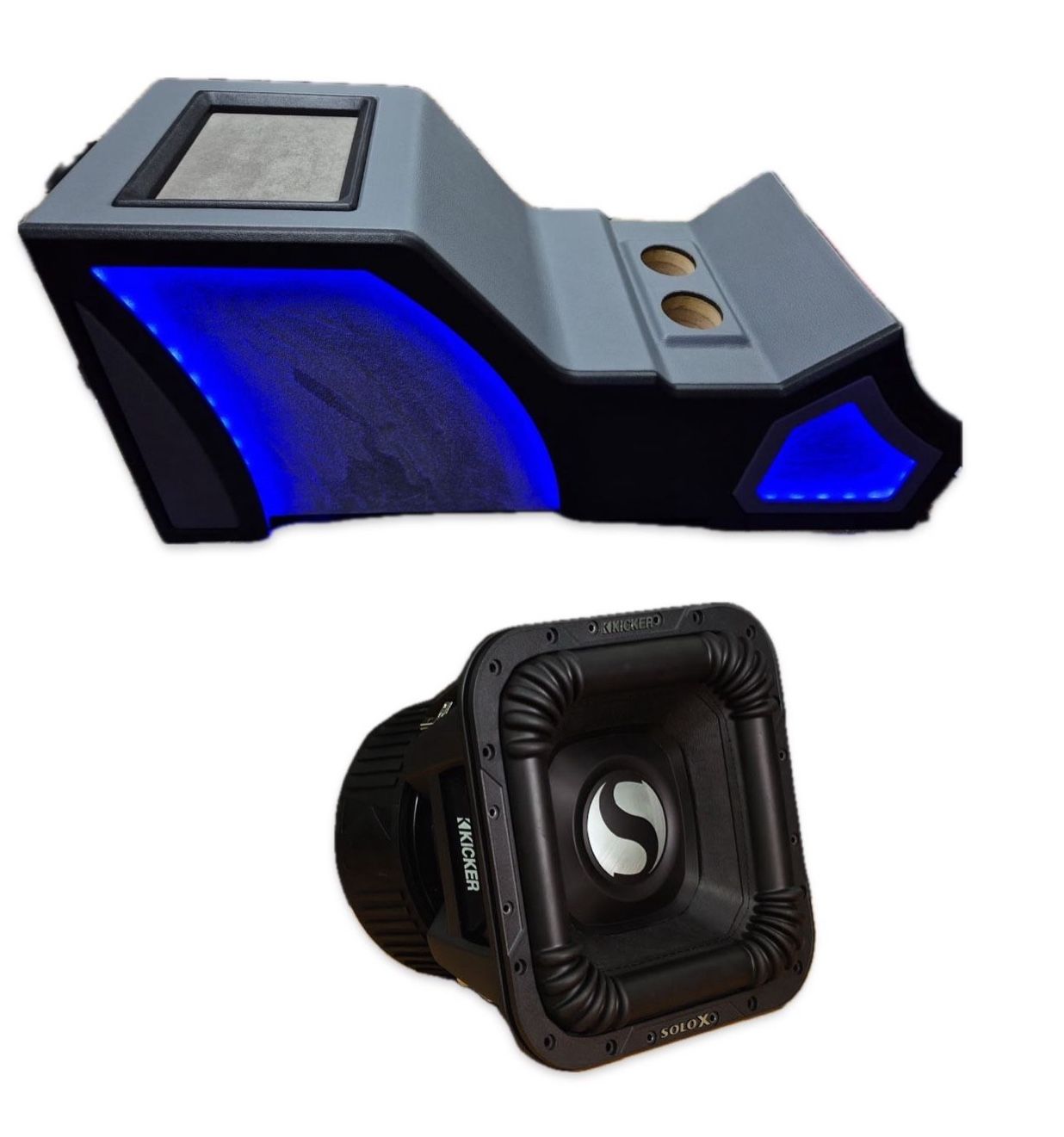 New Custom Box Center Console With Kicker L7 Solo X 10” Subwoofer For Chevy GMC Trucks