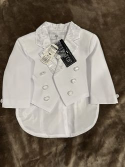 Suit for six month old boy, great for baptism (Christening) or any other occasion. 