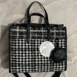 Betsey Johnson Tweed Tote 
