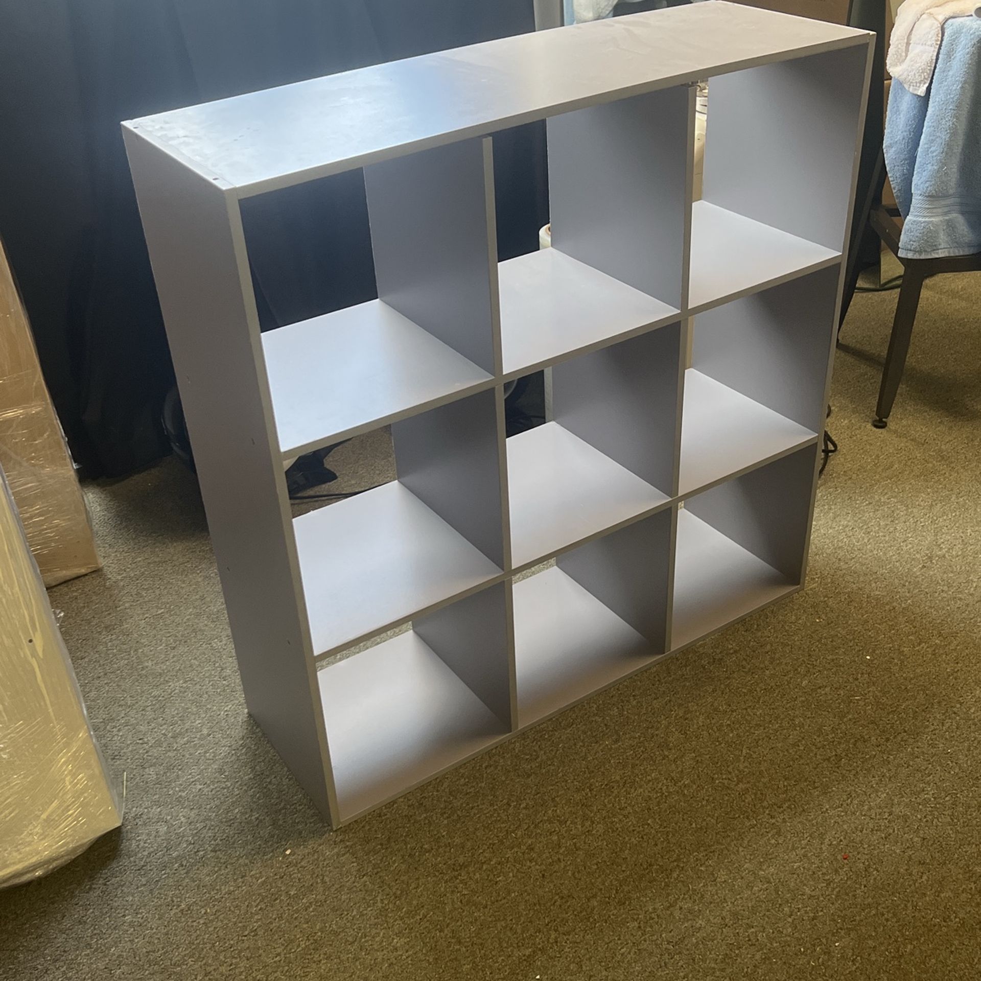 ClosetMaid Cube Laminated Wood Stackable 9 Cube Open Bookcase Display Shelf Organizer