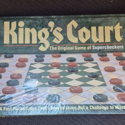 1989 KING'S COURT THE ORIGINAL GAME OF SUPER CHECKERS