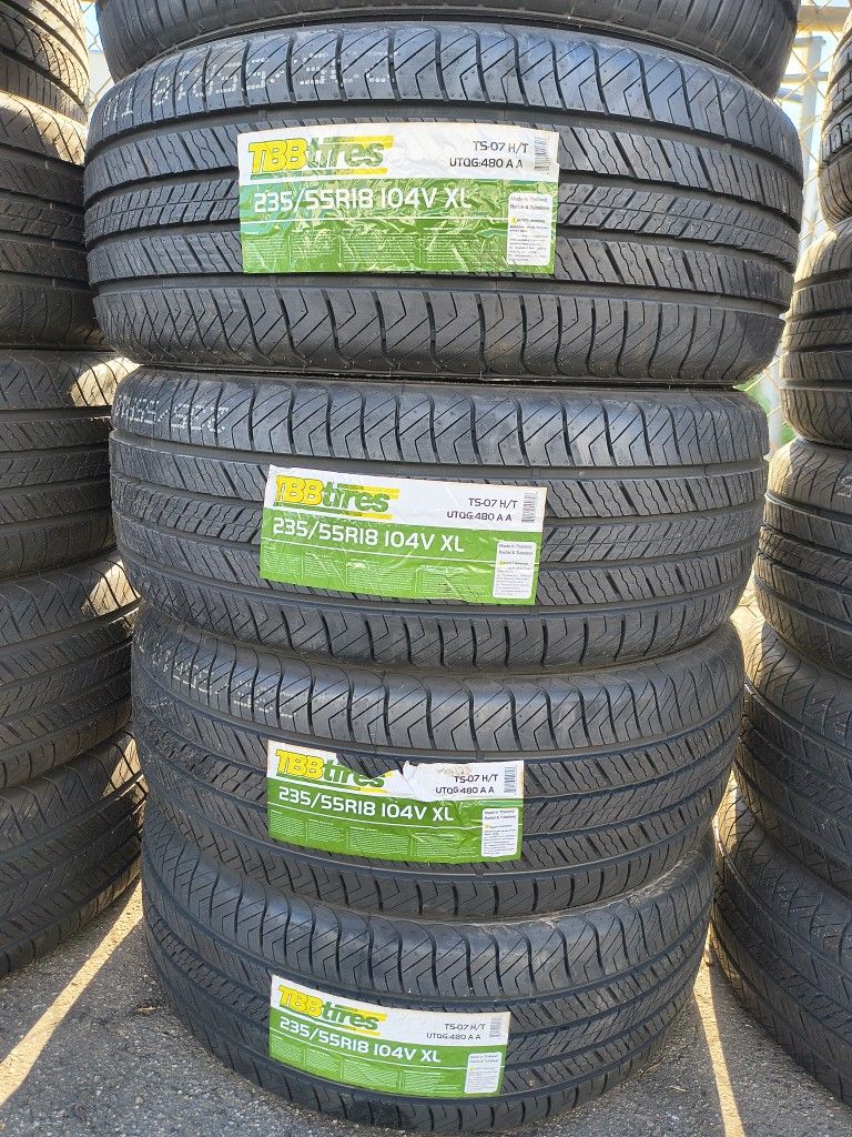 235/55/18 New Tires Set Of 4 Tbb Installed And Balanced Set De 4 Llantas Nuevas Instaladas Y Balanceadas