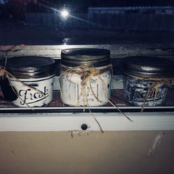 Chalk Painted Farmhouse Mason Jar Storage Container