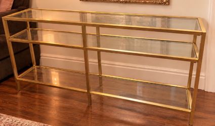 Gold Console Table