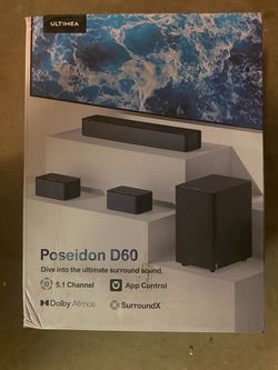 NEW ULTIMEA Poseidon D60 5.1 Dolby Atmos Soundbar System