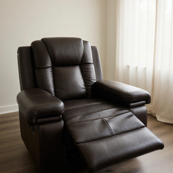 Leesworth Leather Power Recliner – Like New, Gray with USB - Alexandria, VA