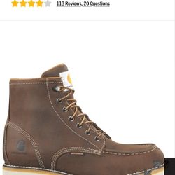 Waterproof 6" Steel Toe Wedge Boot