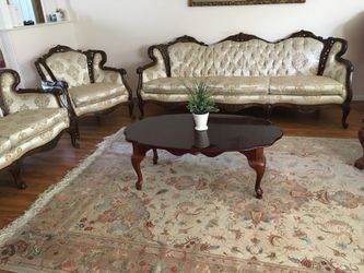Mid Century Couch And Love Sead And Chair And Coffee Table