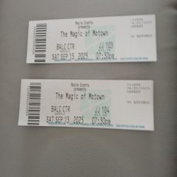 2 Tickets To Magic Of Motown Concert