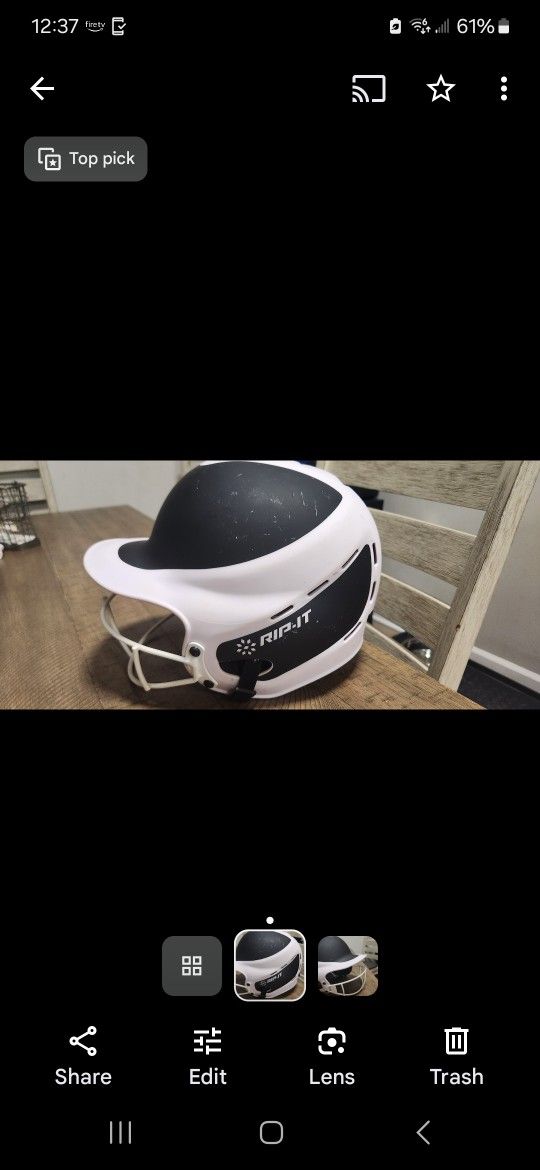 Rip It Vison Pro, Lightweight Softball Batting Helmet. Size S/M