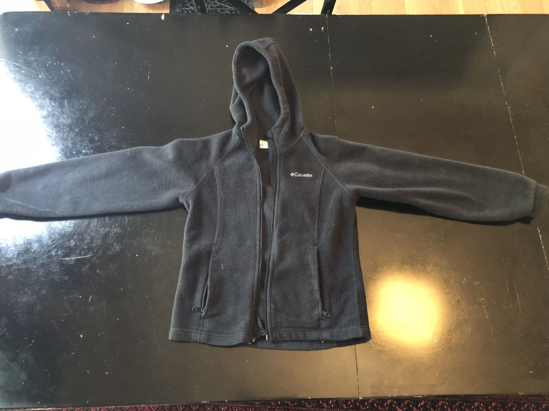 Colombia fleece hoodie black - size 10/12