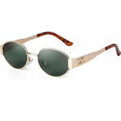 Sunglasses Oval Green Celine 