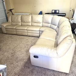 Large Leather Couch.