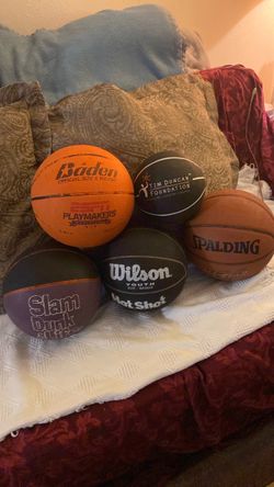 5 Assorted Basketballs