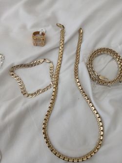 20 inch 14 k gold plated chains..
