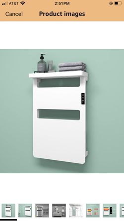 Towel Warmer with Timer for Bathroom, Towel Warmer Rack with Top Shelf