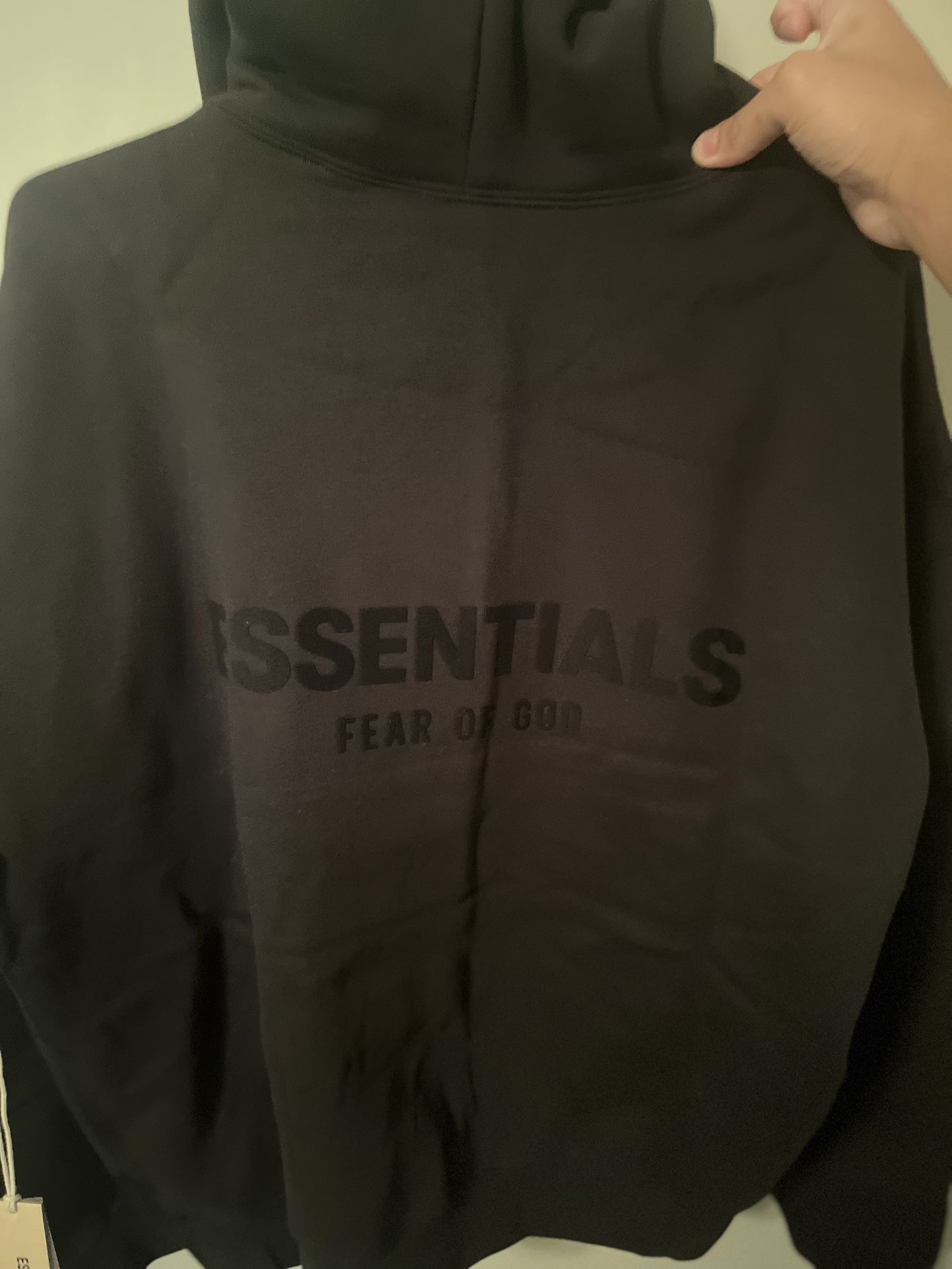 Fear Of God Essentials Hoodie (S)- Black 