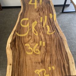 Live edge Tables Suar Wood, Monkey Pod, Guanacasta Or Parota