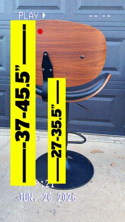 Mid-Century Modern Swivel Bar Stool. Clovis. Ashlan & Fowler. FCFS.