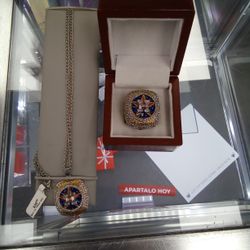Astros Championship Ring And Necklace 