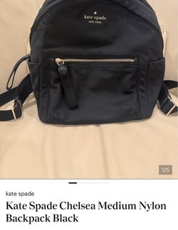 Kate Spade Chelsea Medium Nylon Backpack – Black