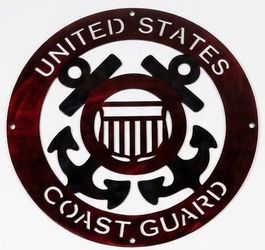 Coast Guard Metal Sign 16x16 18 Gauge Steel Wall Decor
