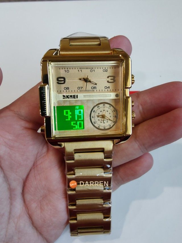 Sport Men's Watch Luxury Brand Quartz Military Wristwatch Clock LED Display Reloj