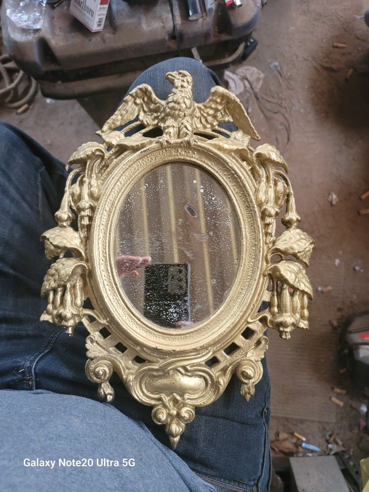 cast Iron 1850s CIVIL WAR ERA MIRROR