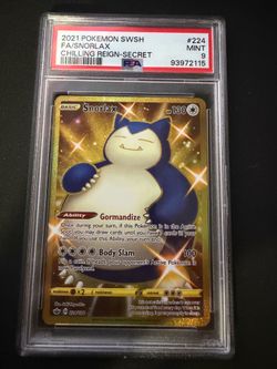 Pokemon Chilling Reign Snorlax Psa 9