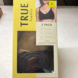 True & Co True Body Wireless Triangle Bra Set 2-Pack size