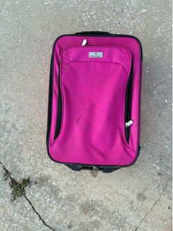 Pink Suitcase/Rolling backpack
