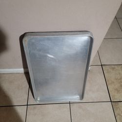 12 X 20 Aluminum Baking Trays Used