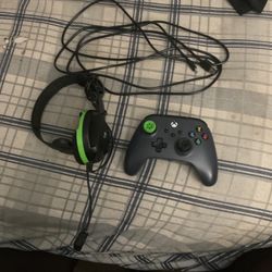 Xbox Controller Turtle Beach Headset 10ft Charger With Grips