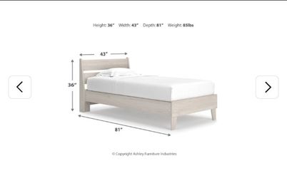 Socalle Natural Twin Platform Bed