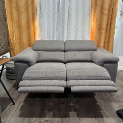 Grey Loveseat Recliner