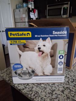 60oz Stainless steel pet fountain