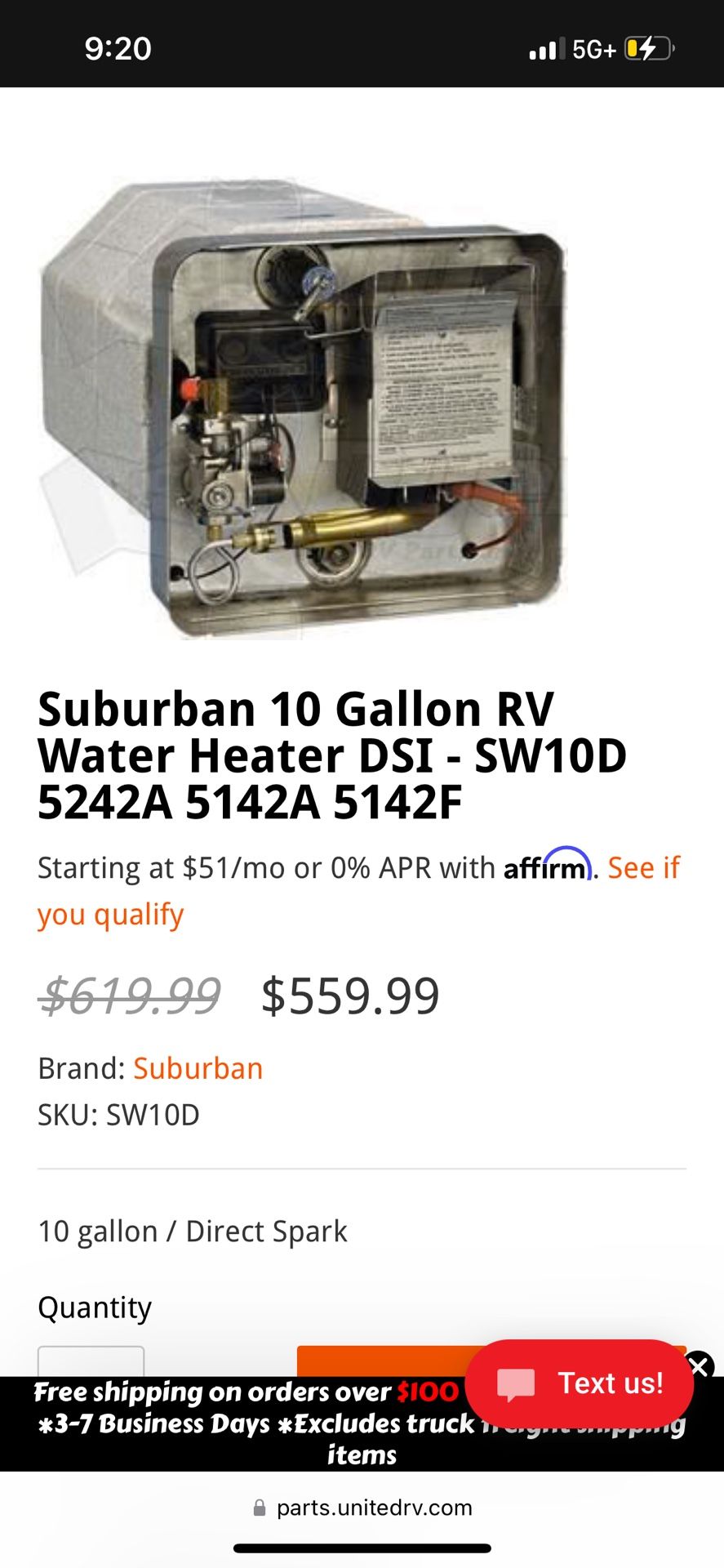 10 Gallon Rv Water Heater