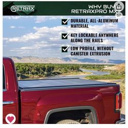 RetraxPRO MX Retractable Truck Bed Tonneau Cover | 80471 | Fits 2014 - 2018, 2019 Ltd/Lgcy Chevy/GMC Silverado/Sierra 1500, 2015-19 2500/3500, wide ra