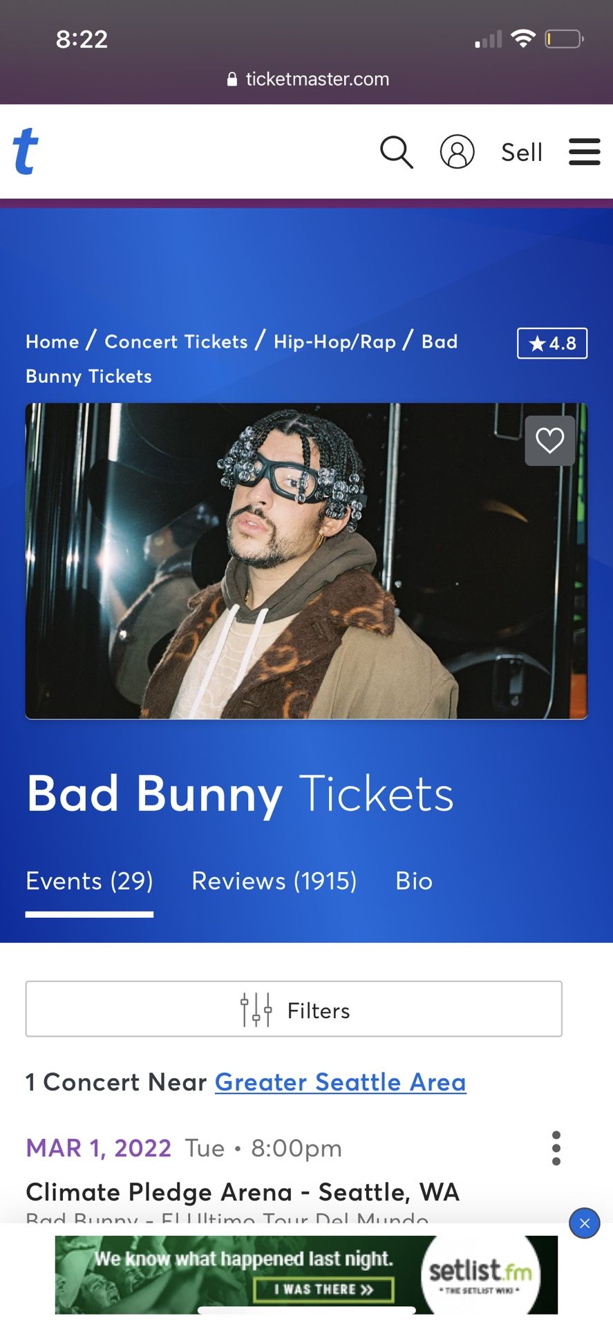 Bad Bunny Tickets