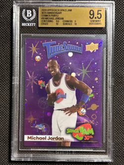 Michael Jordan 2026 Upper Deck Space Jam #10 COSMOS PURPLE SP PARALLEL BGS 9.5