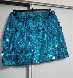 Shein Sz XL Turquois Skirt EUC