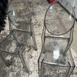 Grey Clear Chairs 