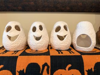 New ceramic ghosts for use with votives