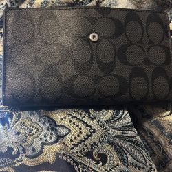 Black Coach Wallet 