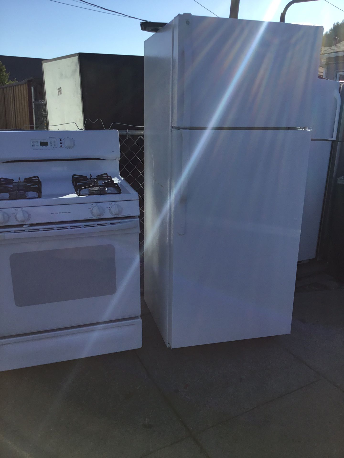 Combo gas stove and refrigerator