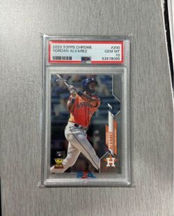 2020 Topps Chrome Yordan Alvarez RC PSA 10