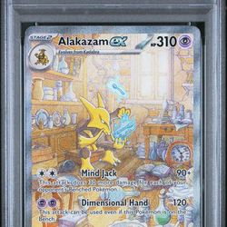 PSA 9 Alakazam ex 201/165 - Pokémon 151 Special Illustration Rare (SIR)