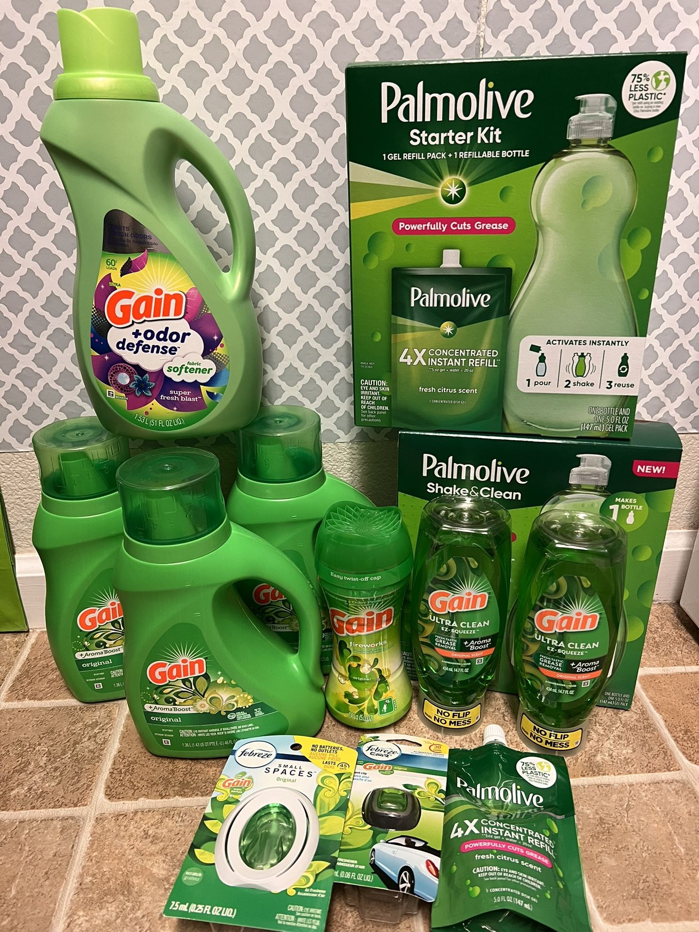 $20 - 12 Items NEW - GAIN / PALMOLIVE HOUSEHOLD