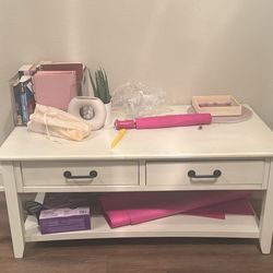 COUCH, SIDE TABLE, TV STAND FOR SALE